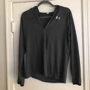 Charcoal Gray Under Armour Light Weight Hoodie